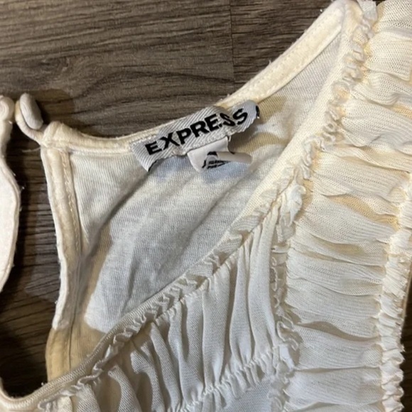 Express Sleeveless Ruffle Blouse - Picture 2 of 3